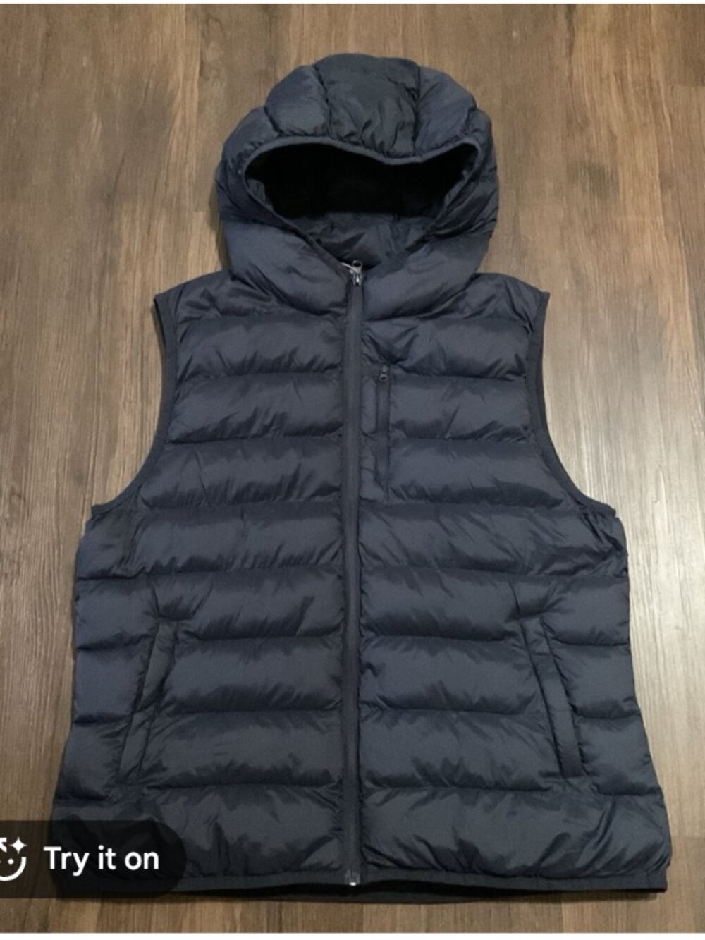 Fabletics Quest Packable Womens Lightweight Quilted Puffer Vest - Navy sz small